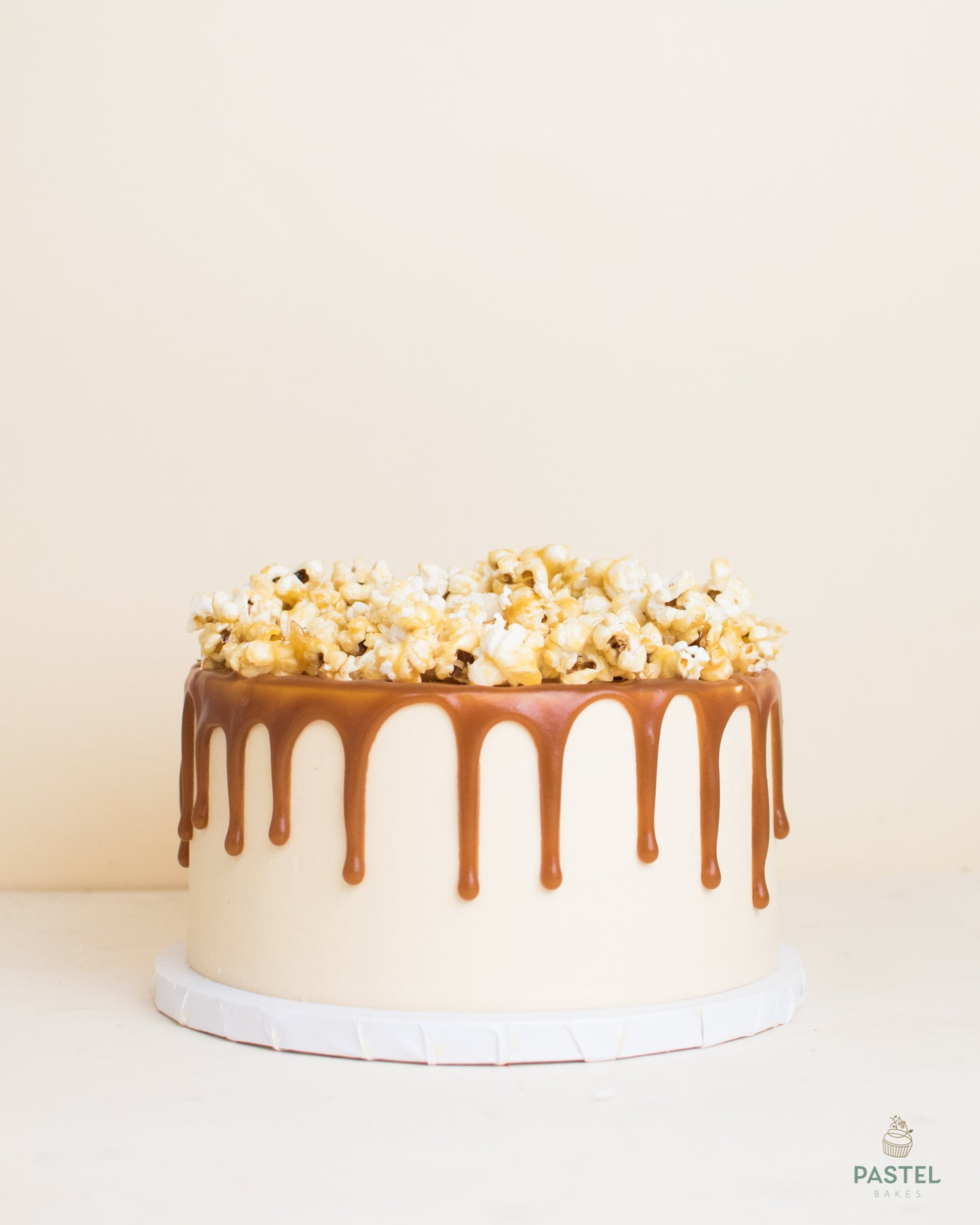 Caramel Popcorn Cake.
